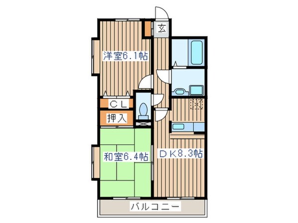 プラ－ナ泉中央の物件間取画像